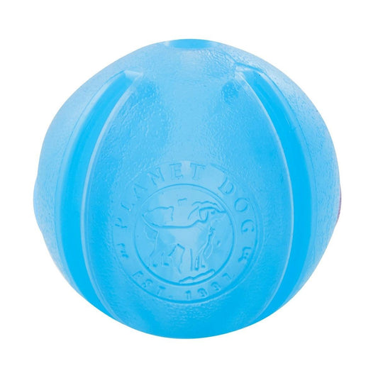 Large View Planet Dog Orbee Tuff Guru Puzzle Treat Dispenser Dog Toy Dog toys Planet Dog Blue