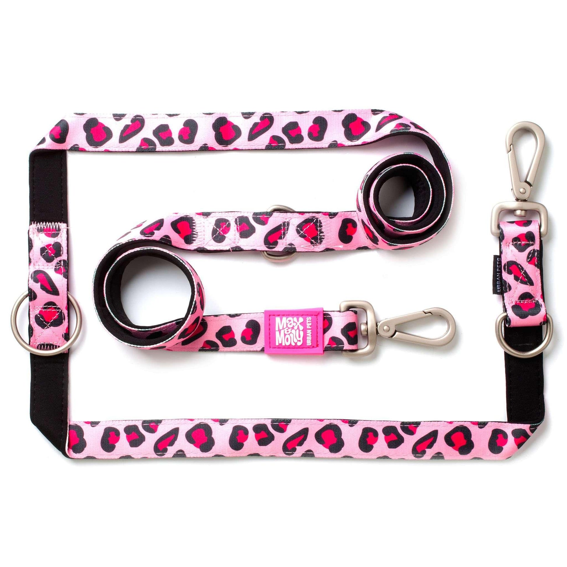 Max and Molly Dog Lead - Large Size - Various Designs - Woofy and Whiskers-Polyester-Quick drying neoprene- Heavy Duty Lobster claw metal clip- Pet Care > Dog Supplies Max & Molly Urban Pets