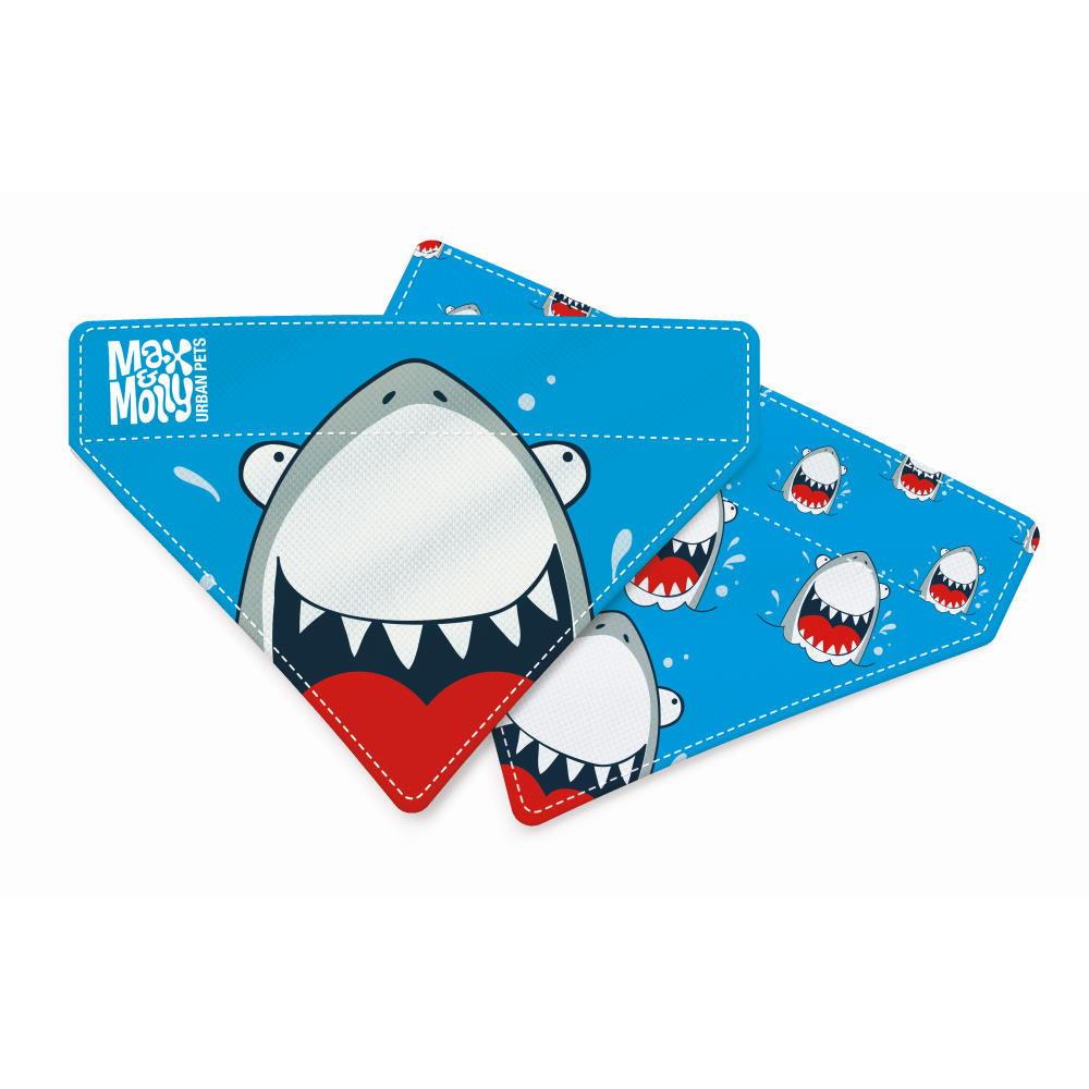 Max & Molly Bandanas for Cats & Dogs - Small Max & Molly Urban Pets Frenzy the Shark