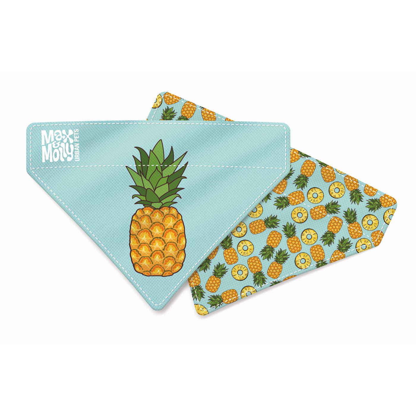 Max & Molly Bandanas for Cats & Dogs - Small Max & Molly Urban Pets Pineapples