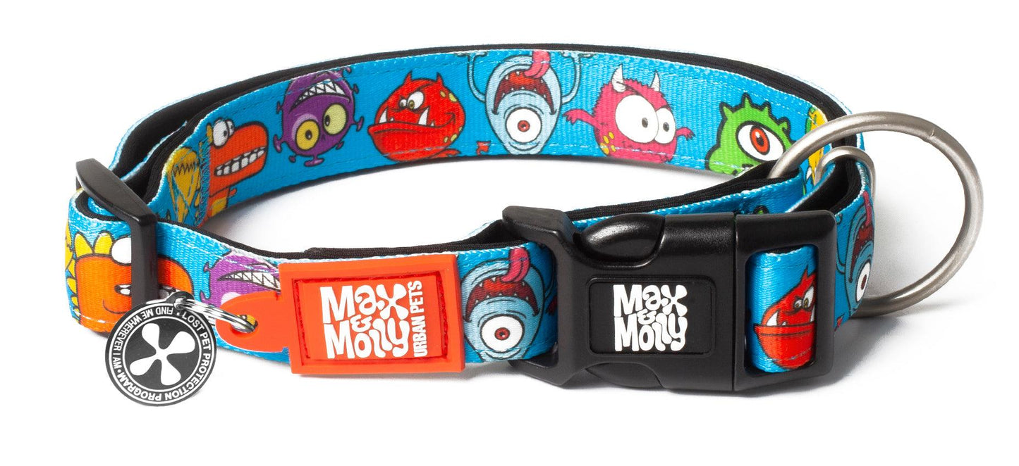 Max & Molly Smart ID Dog Collar - Various Designs Dog Collar Max & Molly Urban Pets X Small Little Monsters