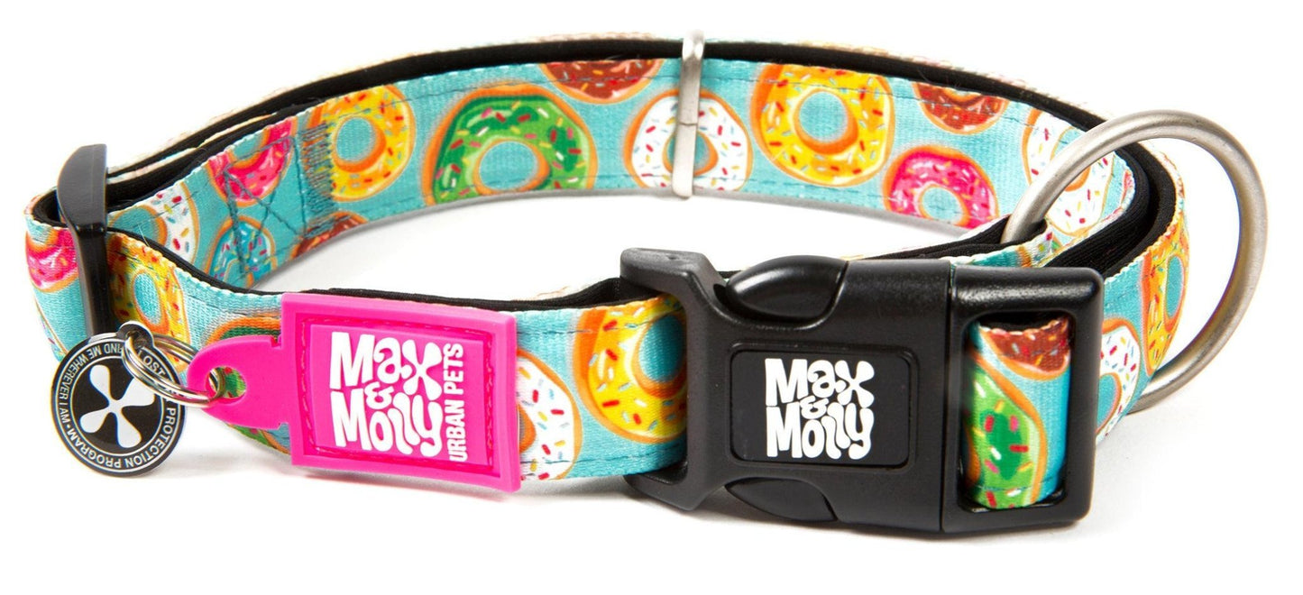 Max & Molly Smart ID Dog Collar - Various Designs Dog Collar Max & Molly Urban Pets X Small Donuts