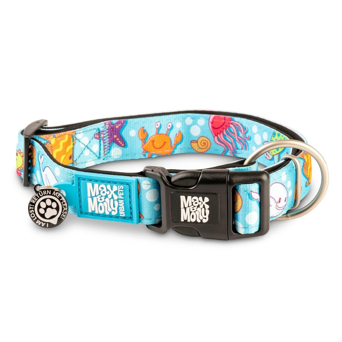Max & Molly Smart ID Dog Collar - Various Designs Dog Collar Max & Molly Urban Pets X Small Blue Ocean