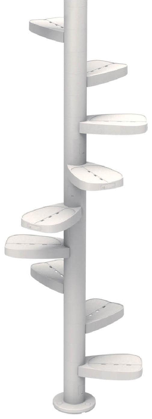 Monkee Tree - The Scalable Cat Climbing Ladder 18 Trunk Starter Pack Cat Toys and Scratchers Monkee Tree White 18 trunk