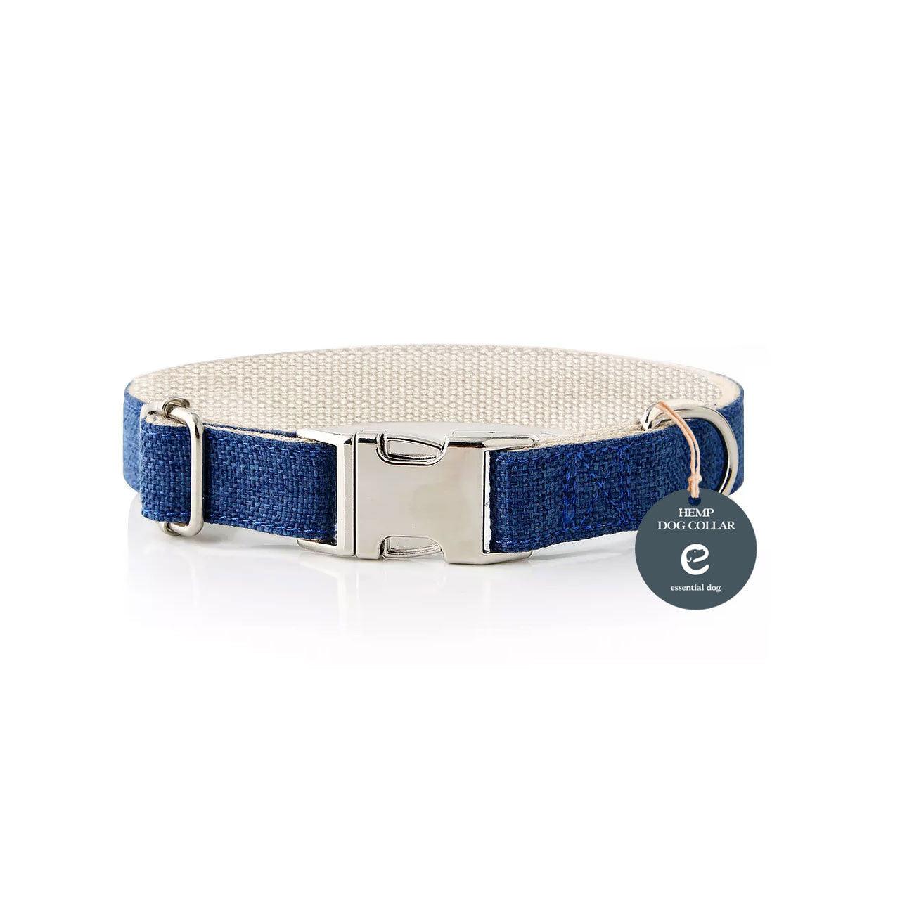Natural Hemp & Cotton Dog Collar & Leash (sold seperate) (Orange Burst) Pet Care > Dog Supplies Essential Dog XS Blue Collar