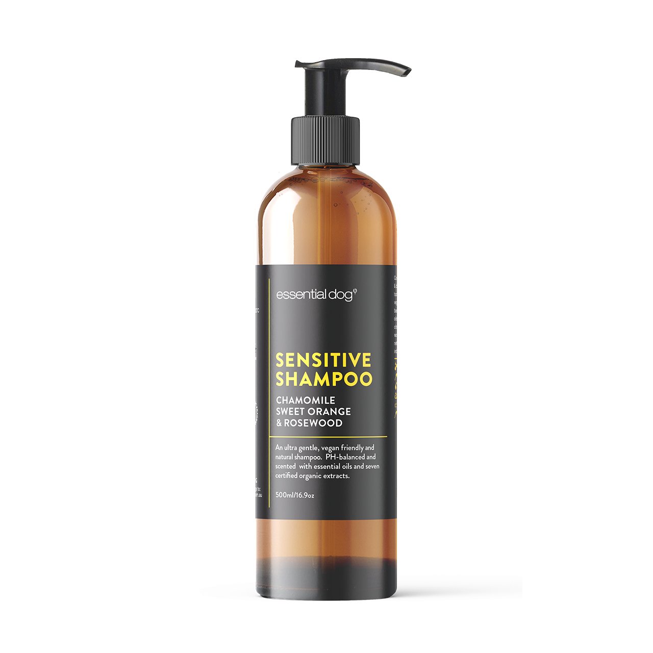 Natural Sensitive Dog Shampoo (Chamomile, Sweet Orange & Rosewood) Pet Care > Cleaning & Maintenance > Pet Grooming Supplies Essential Dog Shampoo 500ML Sensitive Dog