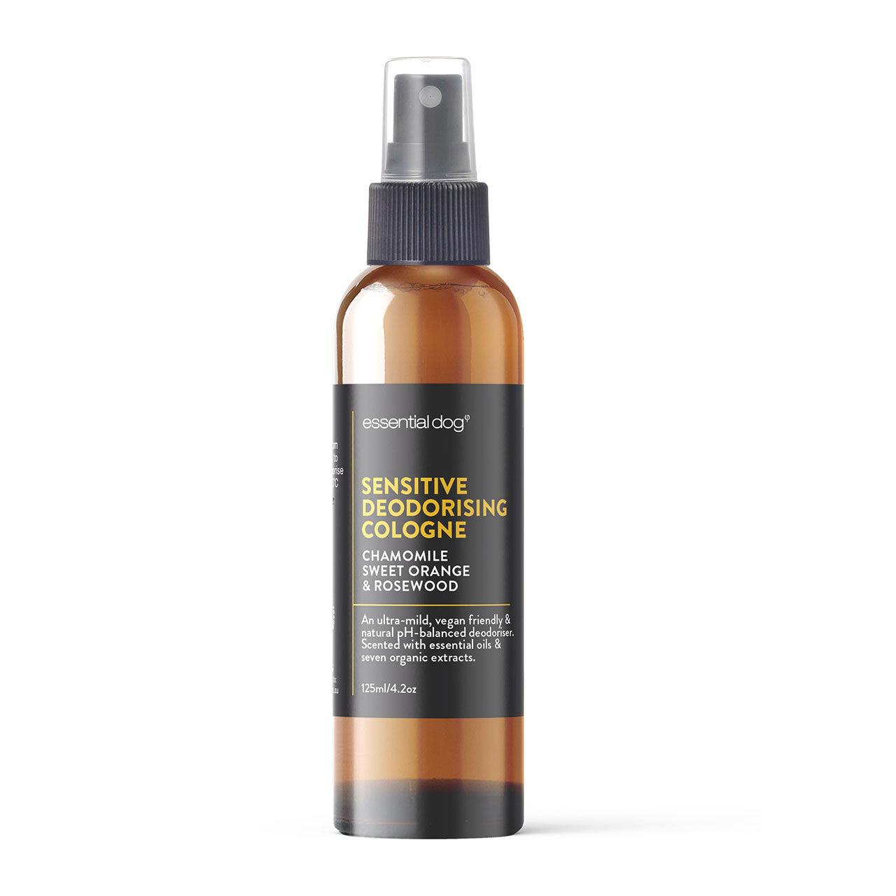 Natural Sensitive Dog Shampoo (Chamomile, Sweet Orange & Rosewood) Pet Care > Cleaning & Maintenance > Pet Grooming Supplies Essential Dog Deodoriser Sensitive Dog