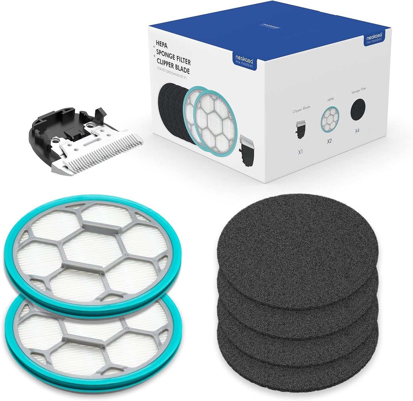 NEAKASA P1 pro Accessories kit B (1 blade+2 HEPA+4 foam) Pet Care > Cleaning & Maintenance NEAKASA