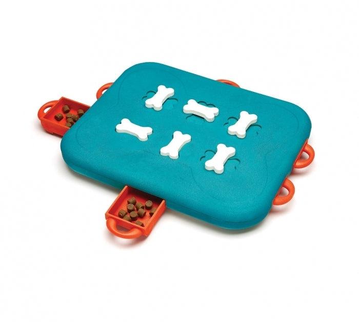 Nina Ottoson by Outward Hound dog hide and slide tan interactive treat puzzle dog toy Interactive dog puzzle Outward Hound Casino