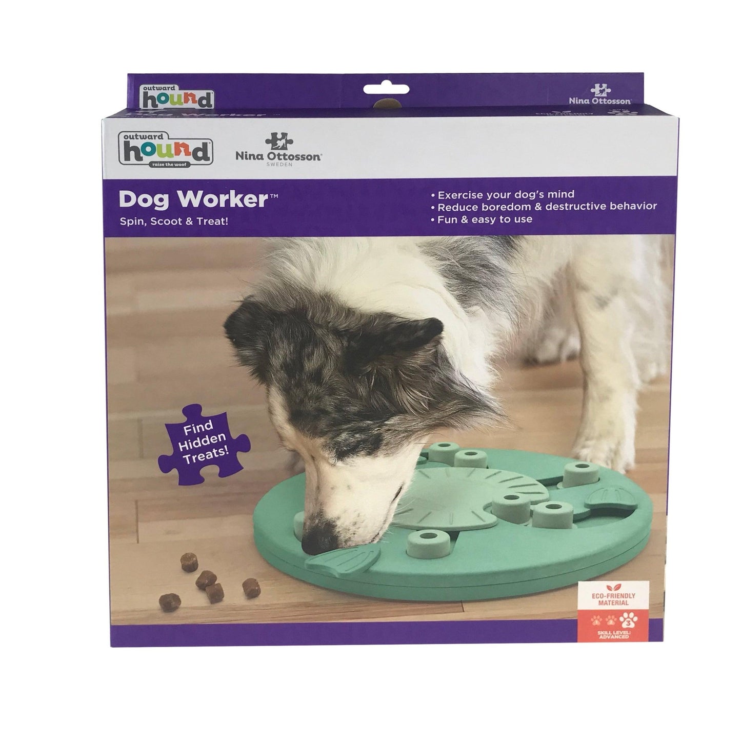 Nina Ottosson Dog Worker Treat Dispensing Interactive Dog Game Level 3 Dog toys Nina Ottoson
