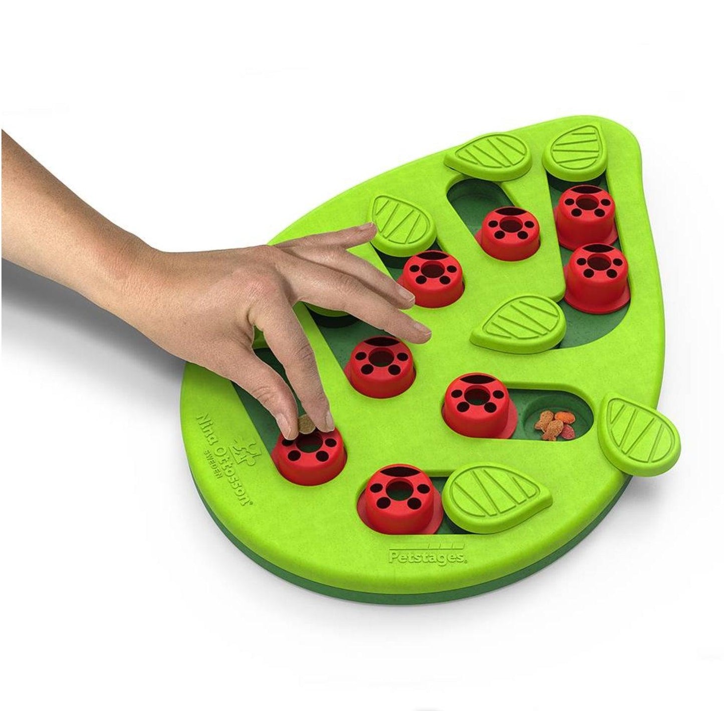 Nina Ottosson Puzzle & Play Buggin Out Treat Dispensing Cat Toy - Green Cat Toys Nina Ottoson