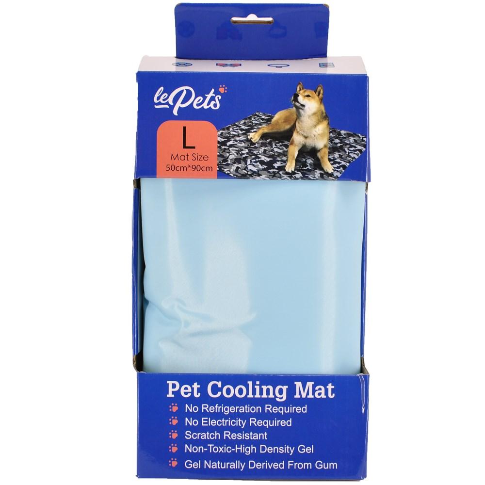 Pet Cooling Mat-Gel-Self Cooling-Scratch resistant-Non Toxic-Natural Pet Care > Dog Supplies Le Pets Large Blue