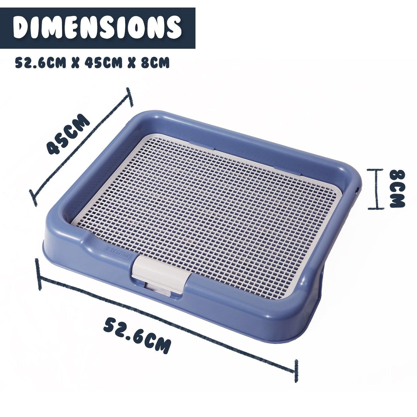 PS KOREA Blue Dog Pet Potty Tray Training Toilet Portable T3 Pet Supplies PS KOREA