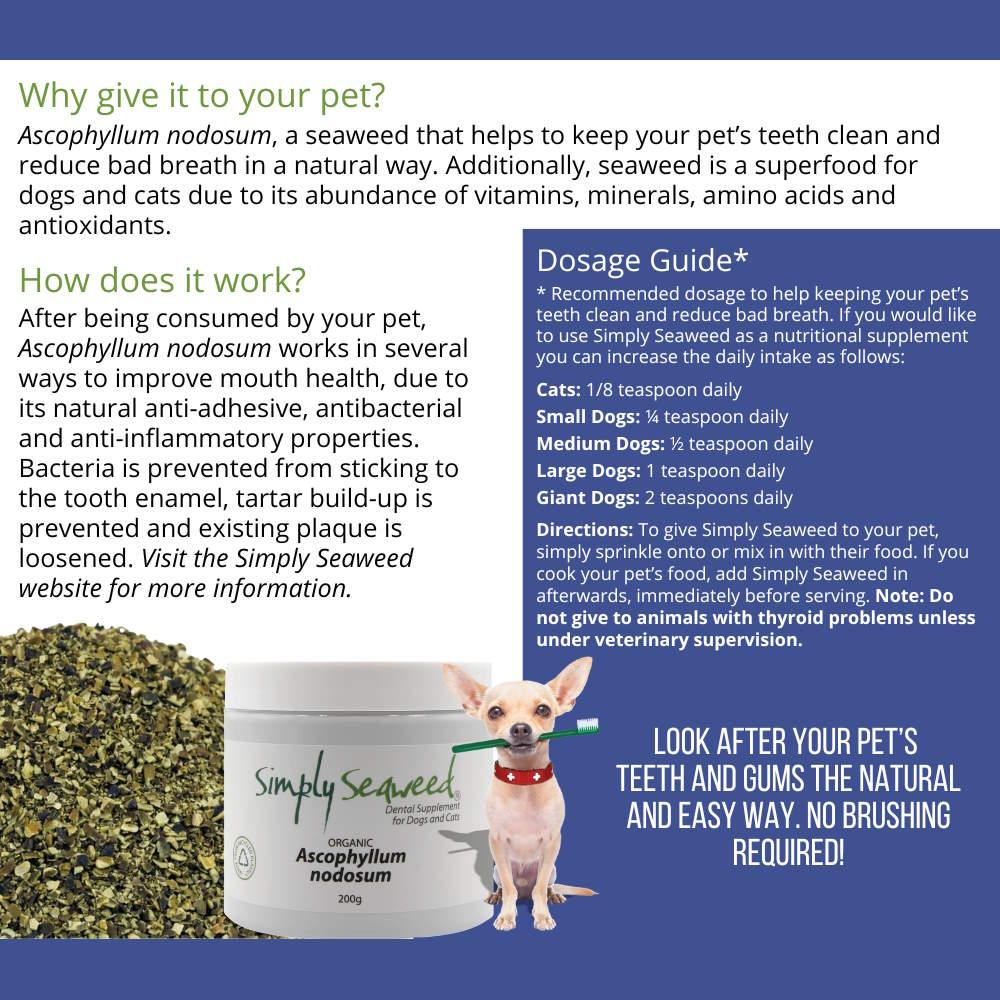 Simply Seaweed Natural Dental Health Care for Cats & Dogs - 1.5kg Pet Care > Cleaning & Maintenance Simply Seaweed