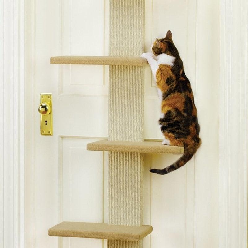 SmartCat Over-the-door Cat Climber, Scratch Tower Cat Toys and Scratchers Smart cat