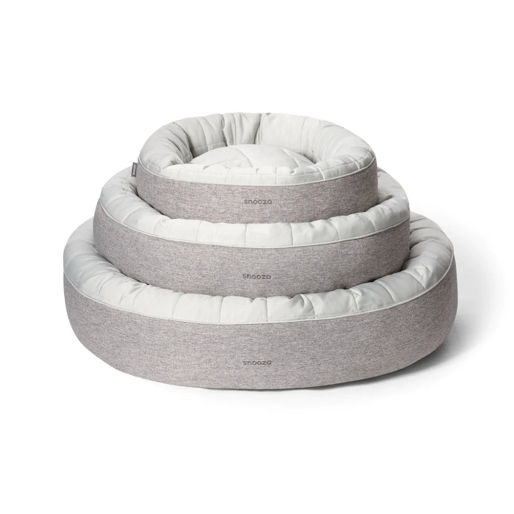 Snooza – Cooling Comfort Cuddler – Powder Grey - Cooling dog bed Snooza Large Powder Grey
