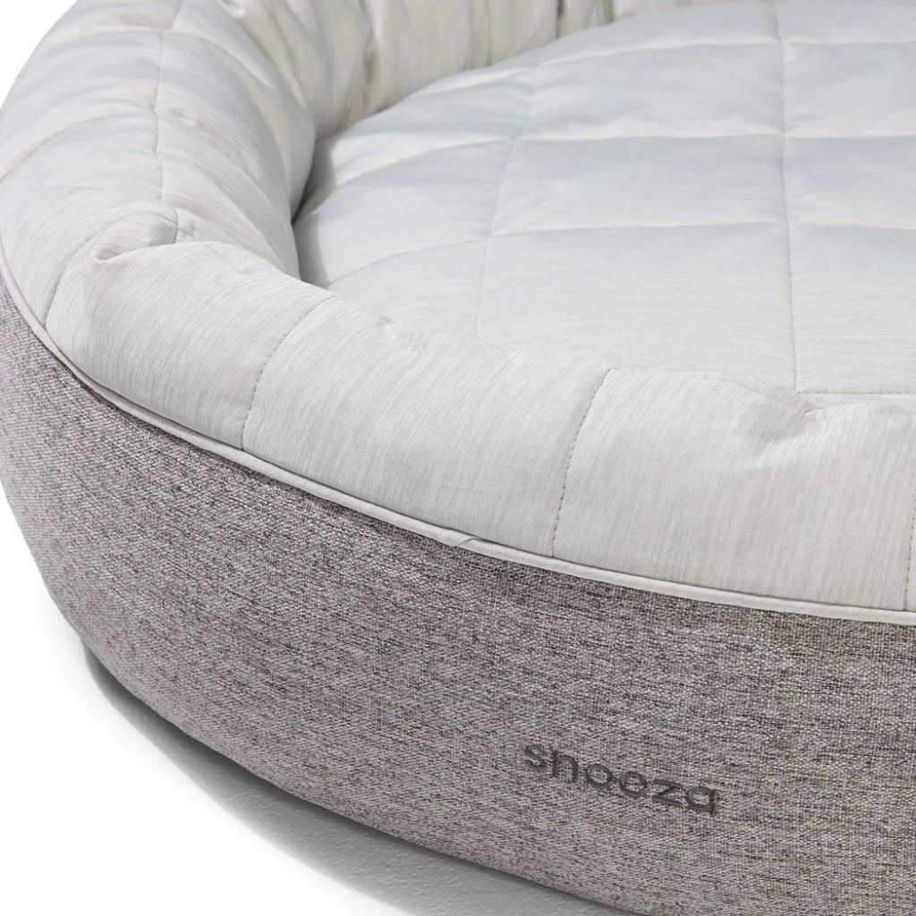 Snooza – Cooling Comfort Cuddler – Powder Grey - Cooling dog bed Snooza