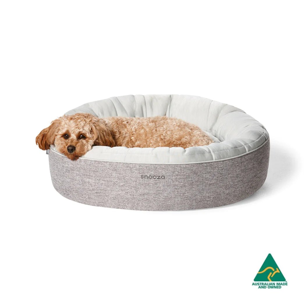 Snooza – Cooling Comfort Cuddler – Powder Grey - Cooling dog bed Snooza X Large Powder Grey