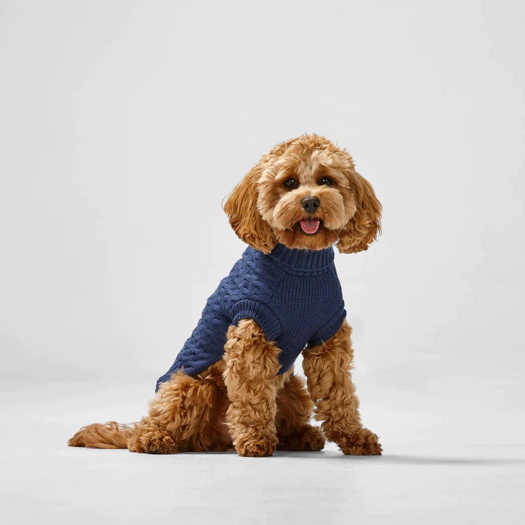 Snooza Wear – RPET Knit Polo – Red-Large-Warm-Eco Friendly Dog Apparel Snooza Navy