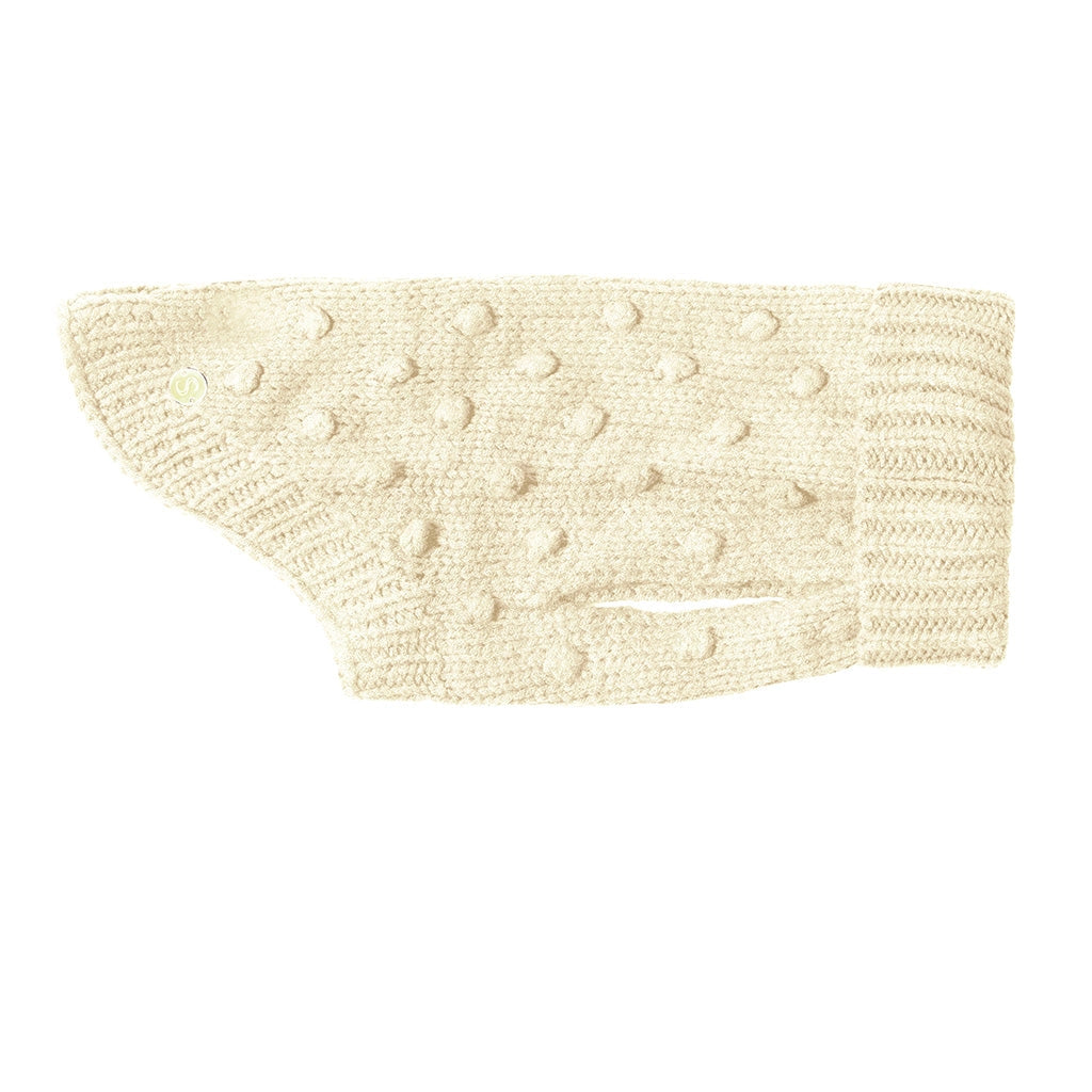 Merino 100% Woolen Dog Jumper Bobble Knit Dog Sweater - Caramel Merino Blend 100% woolen dog Jumper Sebastian Says XS Milk