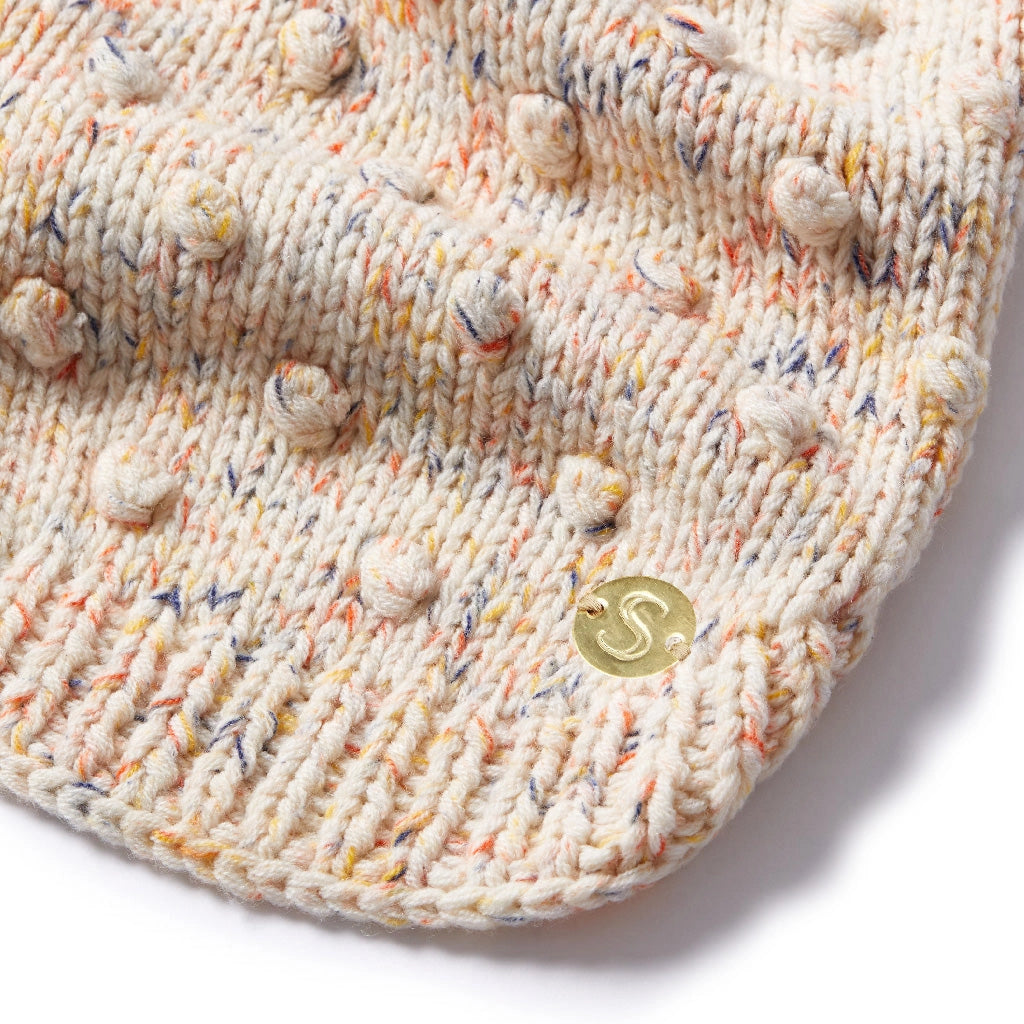 Merino 100% Woolen Dog Jumper Bobble Knit Dog Sweater - Caramel Merino Blend 100% woolen dog Jumper Sebastian Says XS Speckles
