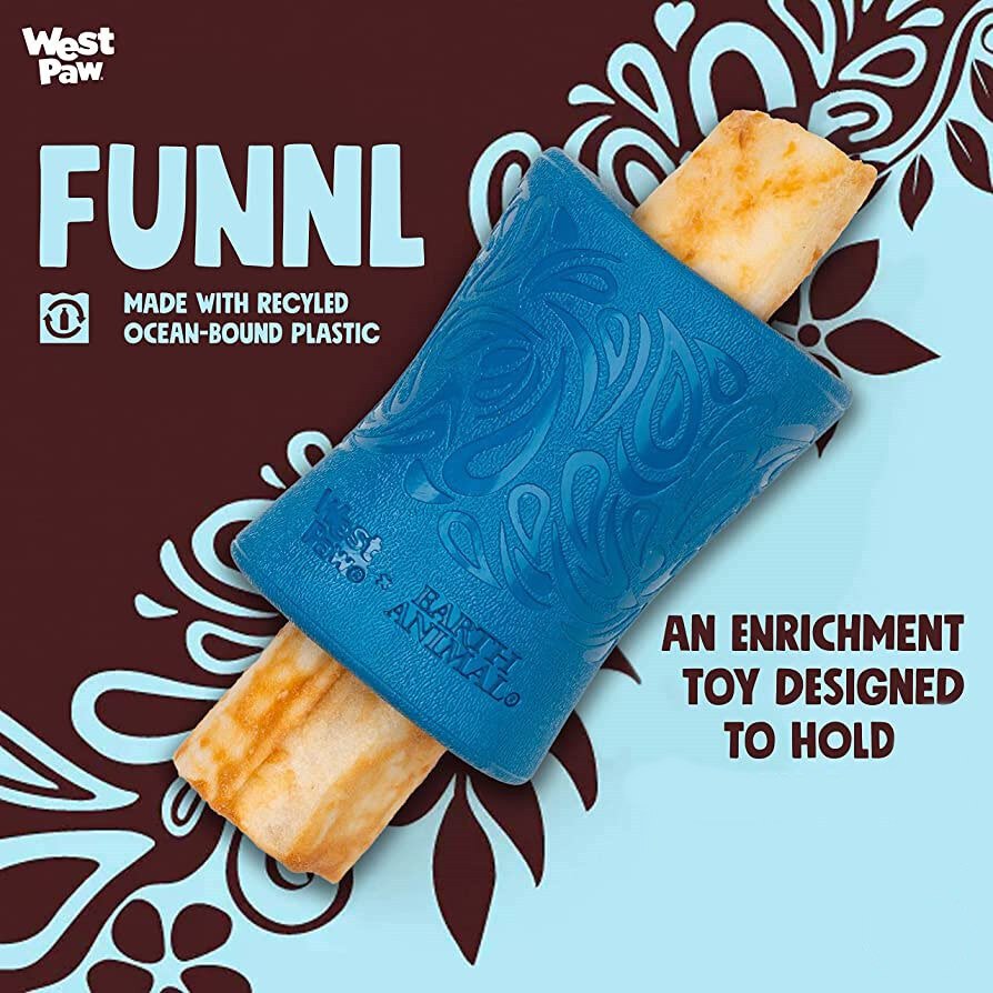 West Paw Funnl Dog Treat & Chew Hiding Toy for Moderate Chewers Treat Holder West Paw Design