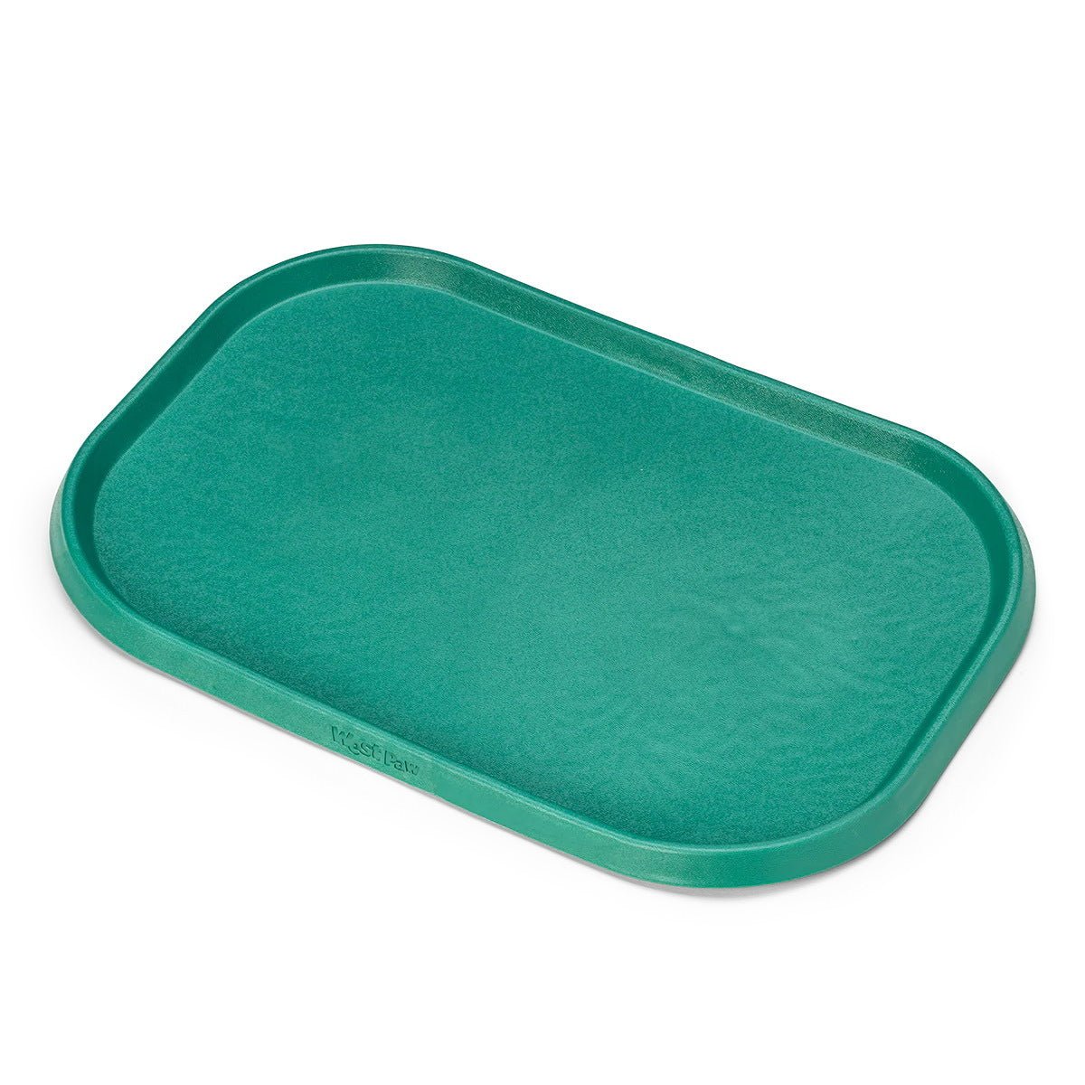 West Paw Seaflex Eco-Friendly No-Slip Dog Feeding Mat Pet bowl Feeding Tray West Paw Design Kelp Green