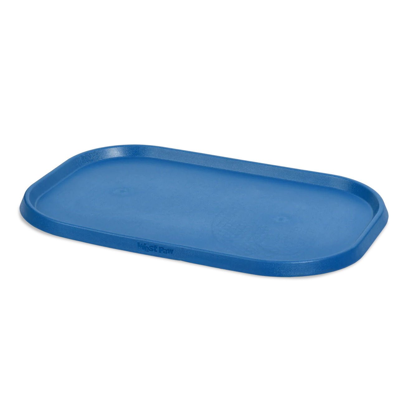 West Paw Seaflex Eco-Friendly No-Slip Dog Feeding Mat Pet bowl Feeding Tray West Paw Design Marine Blue