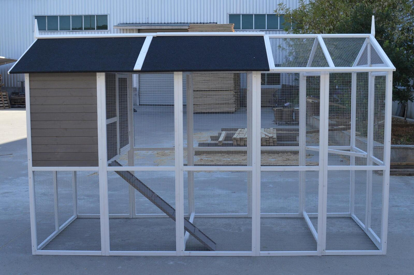 YES4PETS Grey XXL Chicken Coop Rabbit Guinea Pig Hutch Ferret Hen Cat House Pet Care > Coops & Hutches YES4PETS