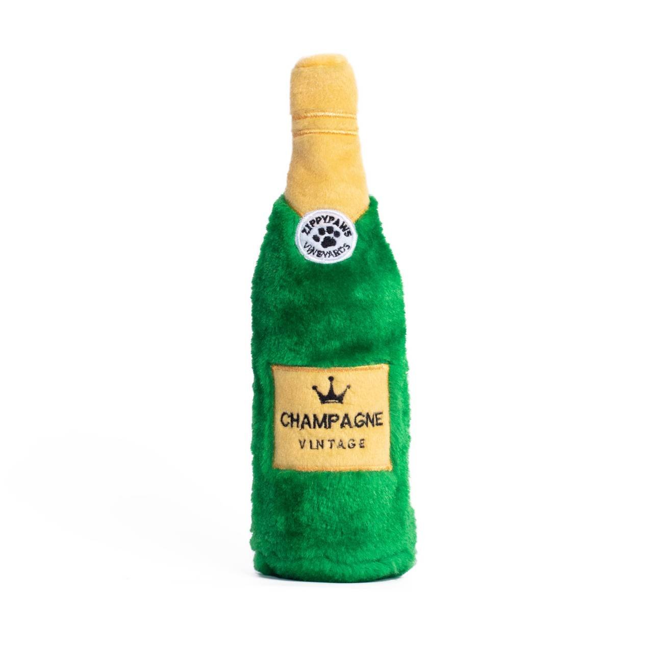 Zippy Paws Happy Hour Crusherz Bottle Dog Toy - Whiskey Dog toys zippy paws Champagne