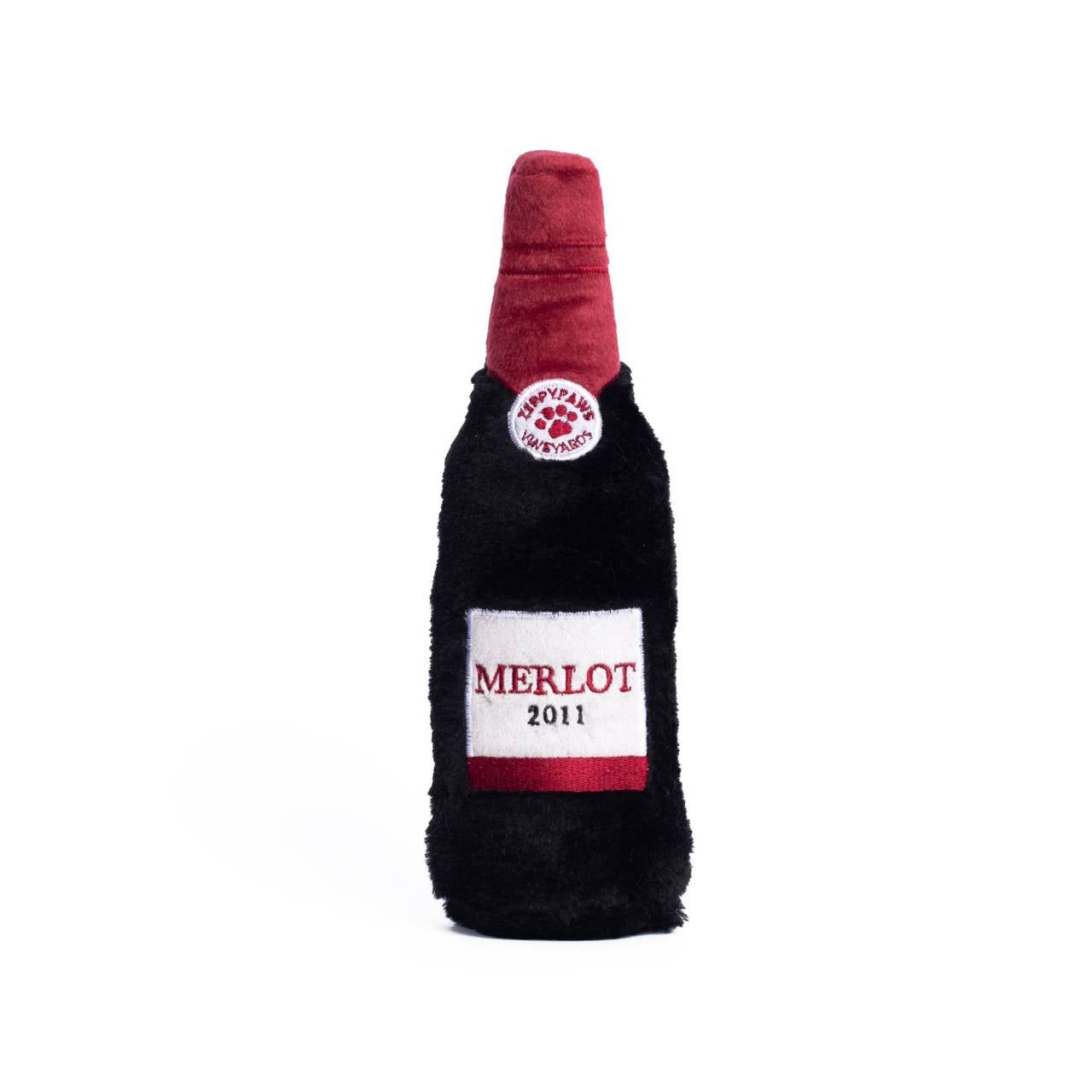 Zippy Paws Happy Hour Crusherz Bottle Dog Toy - Whiskey Dog toys zippy paws Merlot