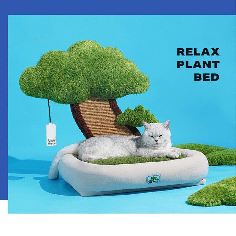 Potted style cat dog bed cat scratching post warm pet nest Pet Care > Dog Supplies Generic