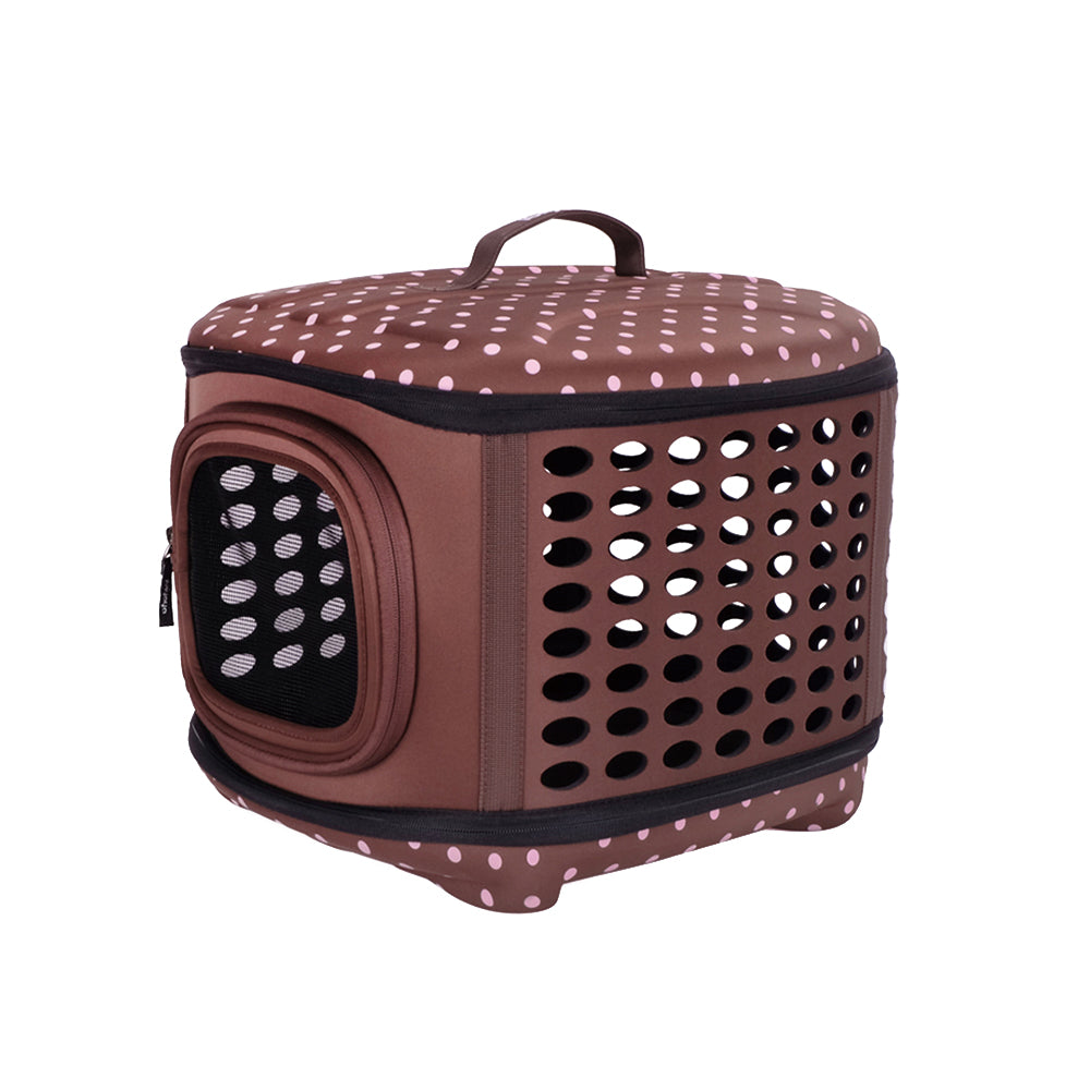 Ibiyaya Collapsible Travelling Pet Carrier for Cats & Dogs - Stardust