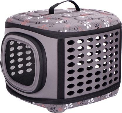 Ibiyaya Collapsible Travelling Pet Carrier for Cats & Dogs - Stardust Pet Carrier ibiyaya Grey