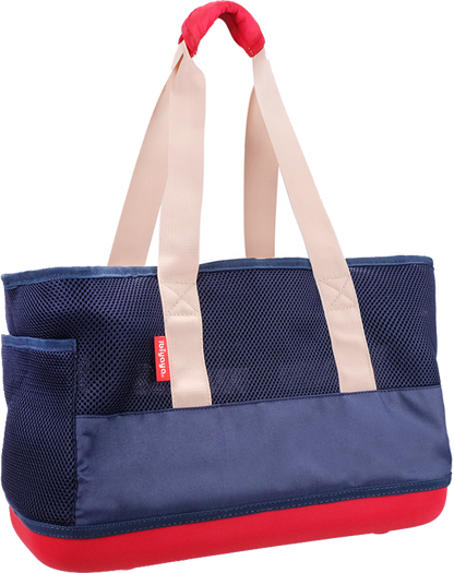 Ibiyaya Light Pet Carrier with Hardshell Base for Dachshunds & Long Pets - Khaki Pet Carrier Ibiyaya