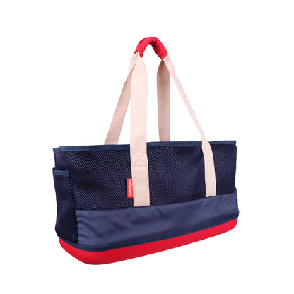 Ibiyaya Light Pet Carrier with Hardshell Base for Dachshunds & Long Pets - Khaki Pet Carrier Ibiyaya