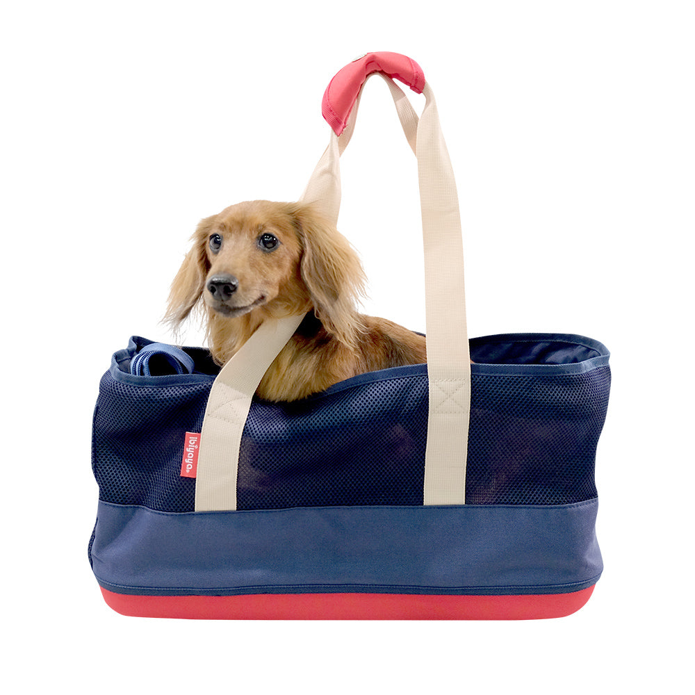 Ibiyaya Light Pet Carrier with Hardshell Base for Dachshunds & Long Pets - Khaki