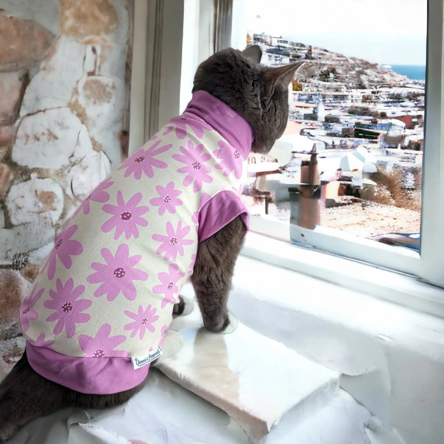 Cat Jumper - Le Fleur cat jumper Queenie's pawprints