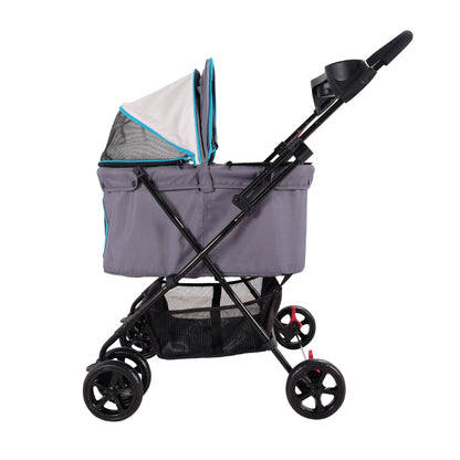 Ibiyaya Easy Strolling Pet Buggy - Simple Gray pet stroller Ibiyaya
