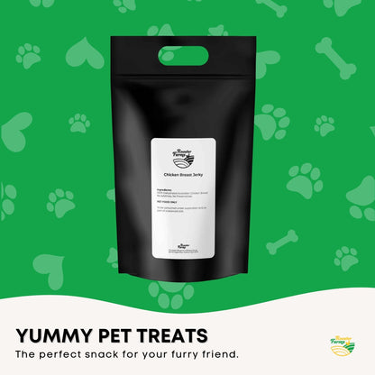 2Kg Dog Treat Chicken Breast Jerky - Dehydrated Australian Healthy Puppy Chew Dog treats Woofy and Whiskers