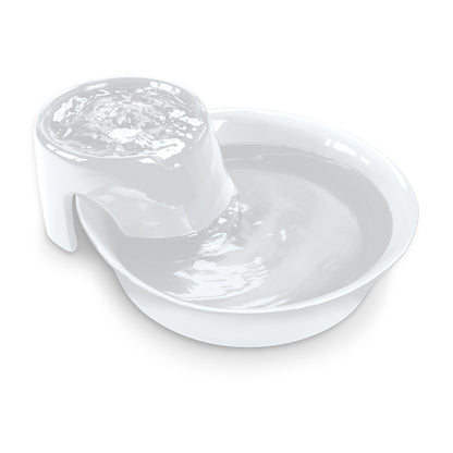 Pioneer Big Max Ceramic Pet Drinking Fountain 3.7 litres - Black Pet Water Fountain Pioneer Pets White