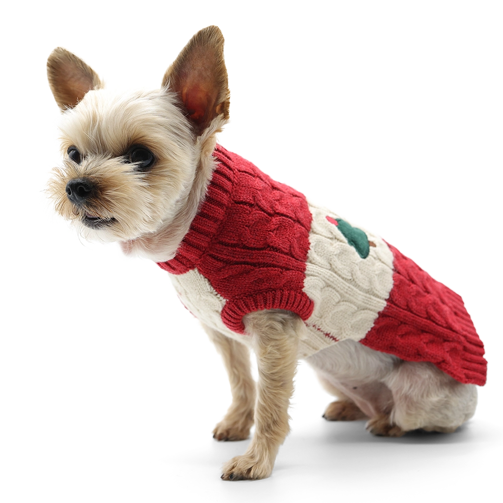 Holiday Appliques Dog Sweater christmas dog sweater dogo