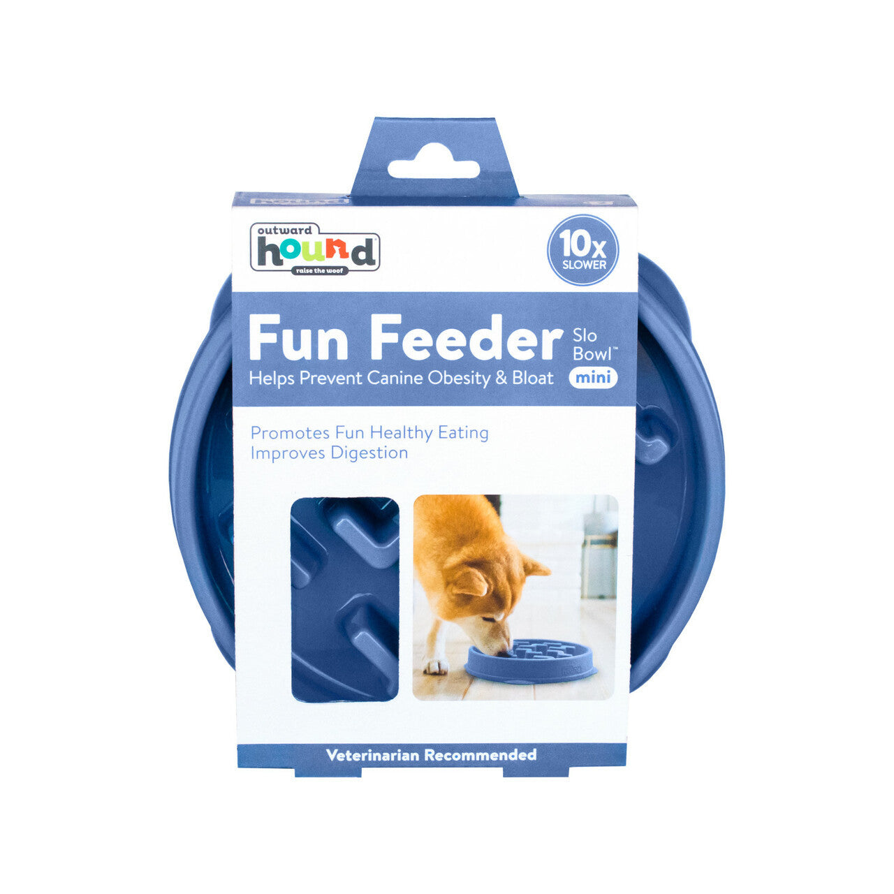 Outward Hound – Fun Feeder Slo Bowl – Mini teal