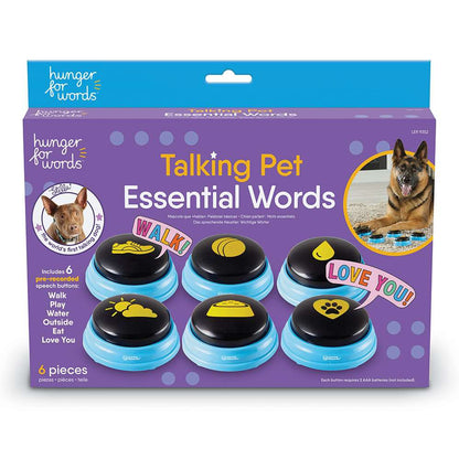 Hunger For Words Talking Pet Essential Words Set interactive dog tog training buttons Hunger for words