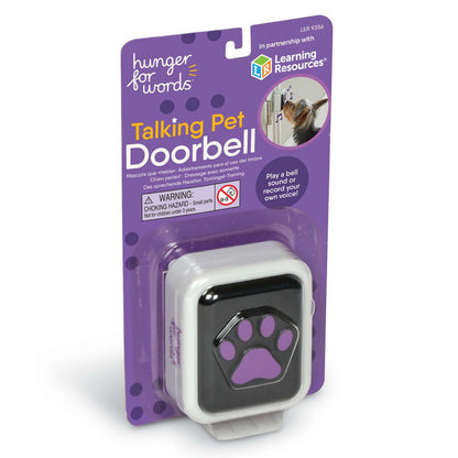 Hunger For Words Talking Pet Doorbell - Perfect when there's no doggy door! interactive dog doorbell Hunger for words