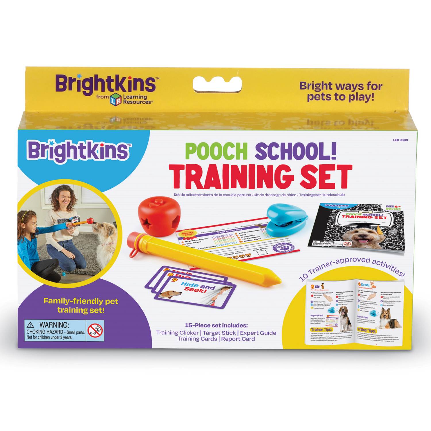 Brightkins pooch school training set in package