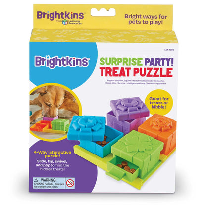 Brightkins Surprise Party! Dog Treat & Food Interactive Puzzle Toy Interactive dog puzzle Hunger for words