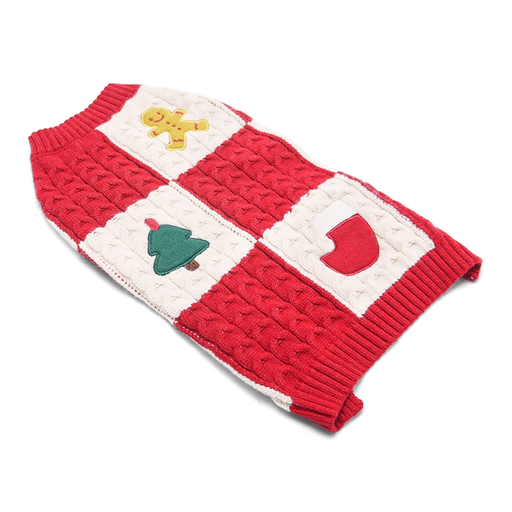 Holiday Appliques Dog Sweater christmas dog sweater dogo