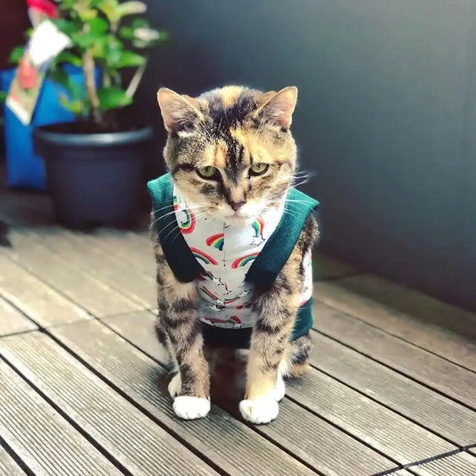 Cat Jumper cat clothing Queenie's pawprints