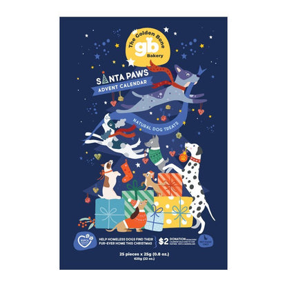 Golden Bone Bakery Christmas Advent Calendar with Dog Treats & Surprises - Large dog treats The golden bone bakery